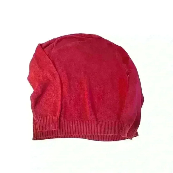 Geoffrey Beene Sweater Mens XL Red Black Knit Argyle Crew Pullover Classic 90s - Picture 6 of 6